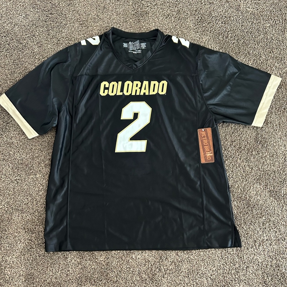 Shedeur Sanders Colorado Buffaloes Retro Brand NCAA Jersey Size XXL
